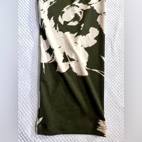 Sew in Love Floral Green and Cream Women's Tiered Dress Size 3X - Picture 11 of 12